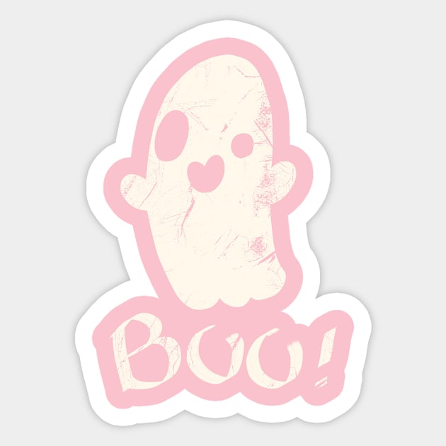 Cute ghost Sticker by Hzdoodles